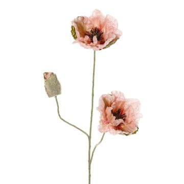 Decorative poppy MODLING, pink, 30"/75cm, Ø4.7"/12cm Decorative poppy MODLING, pink, 30"/75cm, Ø4.7"/12cm