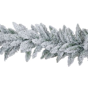 Artificial winter garland KIRUNA, snow-effect, 9ft/270cm, Ø12"/30cm