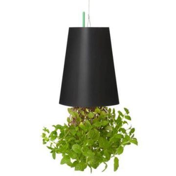 Artificial mint hanging plant LEVONT in decorative pot, green, 7.5"/19cm, Ø5.5"/14cm Artificial mint hanging plant LEVONT in decorative pot, green, 7.5"/19cm, Ø5.5"/14cm