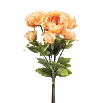 Artificial peony bunch VATANA, peach, 20"/50cm, Ø7.1"/18cm Artificial peony bunch VATANA, peach, 20"/50cm, Ø7.1"/18cm