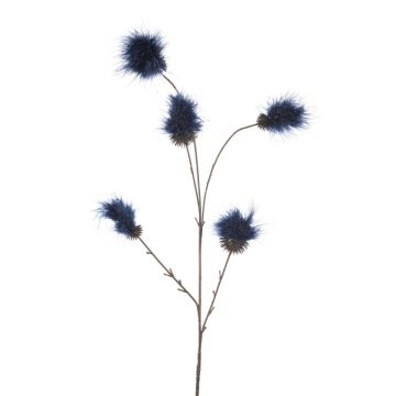 Artificial branch Fothergilla ELAINA with blossoms, dark blue, 33"/85cm Artificial branch Fothergilla ELAINA with blossoms, dark blue, 33"/85cm
