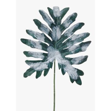 Artificial leaf Philodendron Selloum ELUANA, frosted, green-white, 30"/75cm Artificial leaf Philodendron Selloum ELUANA, frosted, green-white, 30"/75cm
