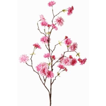 Artificial branch ornamental peach KENZUN, flowers, pink-fuchsia, 4ft/110cm, Ø0.8"-2.8"/2-7cm Artificial branch ornamental peach KENZUN, flowers, pink-fuchsia, 4ft/110cm, Ø0.8"-2.8"/2-7cm