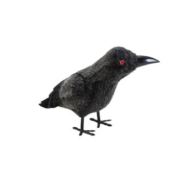 Halloween Raven DIOGO, black-white, 28x11x17cm