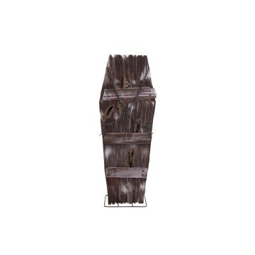 Halloween ghost coffin MARANGOZ with motion function, talking, LEDs, 24"x11"x5ft/60x28x155cm Halloween ghost coffin MARANGOZ with motion function, talking, LEDs, 24"x11"x5ft/60x28x155cm