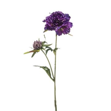 Artificial branch Scabious BASOLO, dark violet, 22"/55cm Artificial branch Scabious BASOLO, dark violet, 22"/55cm