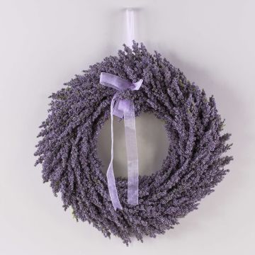 Artificial lavender wreath YLVIE, violet, Ø16"/40cm