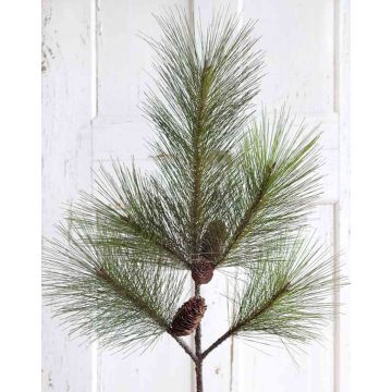 Artificial pine branch ROBERTO with cones, green, 3ft/105cm Artificial pine branch ROBERTO with cones, green, 3ft/105cm