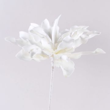 Artificial Agave DANINA, white, 14"/35cm, Ø12"/30cm