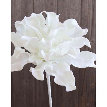 Artificial Agave DANINA, white, 14"/35cm, Ø12"/30cm