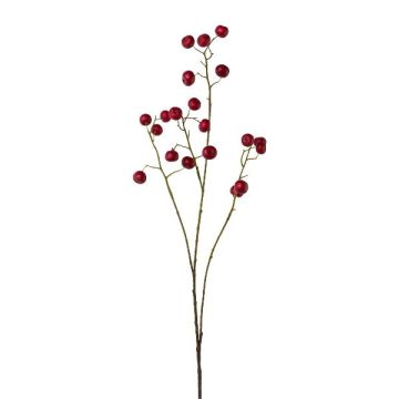Artificial branch Ornamental apple GRULNE with fruits, red, 3ft/95cm