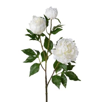 Artificial flower branch Peony CRUNT, pale pink, 33"/85cm Artificial flower branch Peony CRUNT, pale pink, 33"/85cm