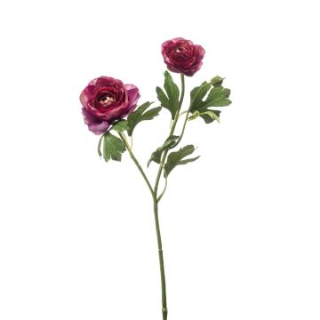 Decorative branch Ranunculus FLORANCE, dark violet, 18"/45cm Decorative branch Ranunculus FLORANCE, dark violet, 18"/45cm