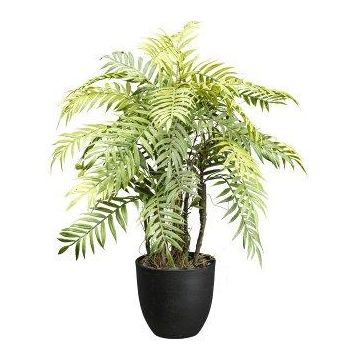 Artificial sword fern DRULHO, artificial trunk, decorative pot, roots, green, 24"/60cm Artificial sword fern DRULHO, artificial trunk, decorative pot, roots, green, 24"/60cm