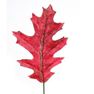 Decorative oak leaf ERVINA, red, 8"/20cm Decorative oak leaf ERVINA, red, 8"/20cm