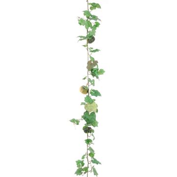 Decorative garland pumpkin ADIRANA with fruits, green-yellow, 6ft/180cm Decorative garland pumpkin ADIRANA with fruits, green-yellow, 6ft/180cm