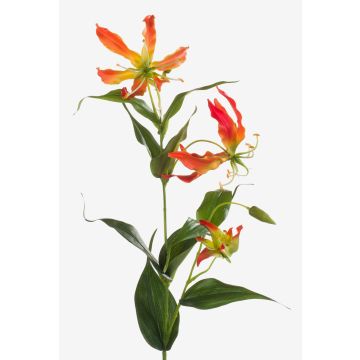 Fake gloriosa FUJITA, orange-yellow, 31"/80cm, Ø6"/15cm