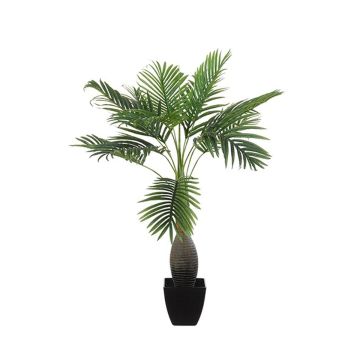 Artificial Kentia palm CADANA in decorative pot, 3ft/100cm