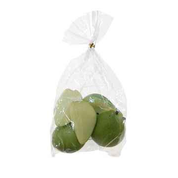 Artificial fruit Pear pieces AMIANA, 8 pieces, cream-green, 2.4"x1.6"/6x4cm Artificial fruit Pear pieces AMIANA, 8 pieces, cream-green, 2.4"x1.6"/6x4cm
