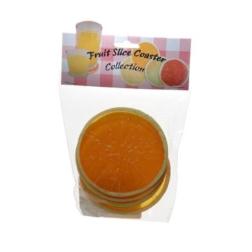 Decorative fruit Orange slices ANDOU, 4 pieces, orange, Ø 2.4"/6cm Decorative fruit Orange slices ANDOU, 4 pieces, orange, Ø 2.4"/6cm