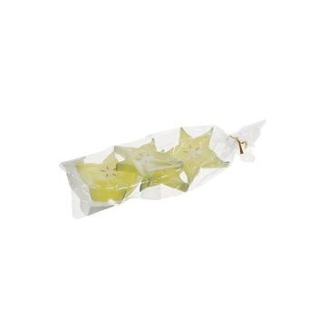 Artificial fruit Star fruit slices ANIKI, 4 pieces, yellow, Ø 2.4"/6cm
