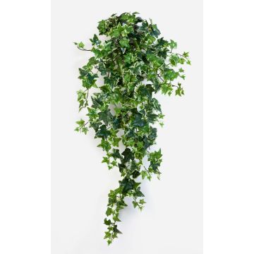 Silk Ivy hanging plant LUKA, on spike, green-white, 3ft/90cm
