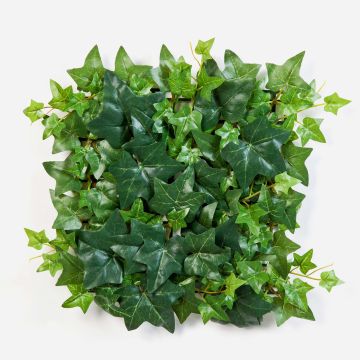 Silk Ivy hedge LUKA, green, 12"x12"/30x30cm