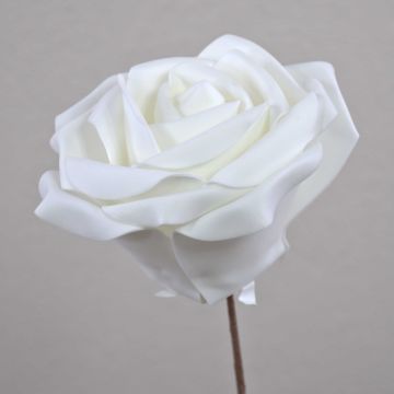 Decorative rose REGINE, white, 12"/30cm, Ø6.3"/16cm