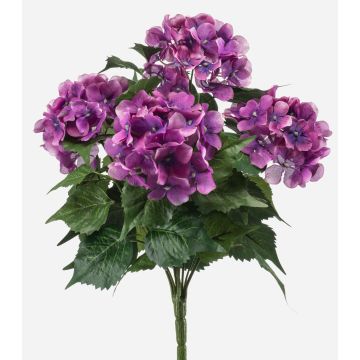 Artificial hydrangea DORJA on a stick, purple, 40cm