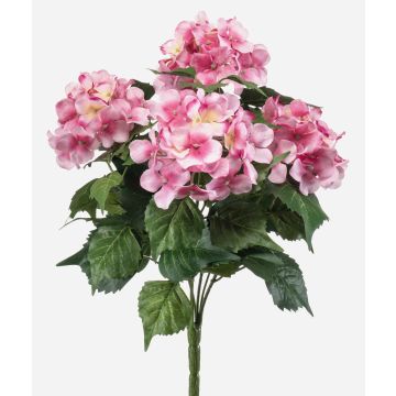 Artificial hydrangea DORJA on a stick, pink, 40cm