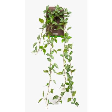 Artificial hanging plant, dwarf pepper SAELFES on a stem, green-white, 33"/85cm Artificial hanging plant, dwarf pepper SAELFES on a stem, green-white, 33"/85cm