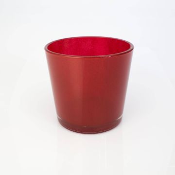 Plant pot made of glass ALENA, red, 6.3"/16cm, Ø6.7"/17cm Plant pot made of glass ALENA, red, 6.3"/16cm, Ø6.7"/17cm