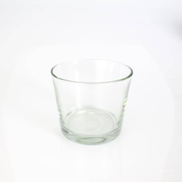 Plant pot made of glass ALENA, clear, 4.9"/12,5cm, Ø5.7"/14,5cm