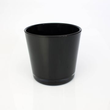 Planter ALENA of glass, black, 6"/16cm, Ø 7"/17cm Planter ALENA of glass, black, 6"/16cm, Ø 7"/17cm