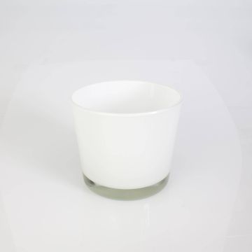 Plant pot made of glass ALENA, white, 4.9"/12,5cm, Ø5.7"/14,5cm Plant pot made of glass ALENA, white, 4.9"/12,5cm, Ø5.7"/14,5cm
