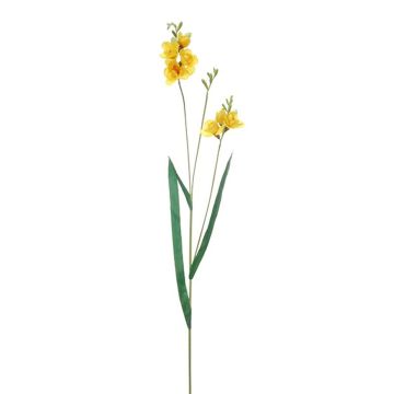 Decorative branch Freesia ELIDU, yellow, 33"/85cm Decorative branch Freesia ELIDU, yellow, 33"/85cm