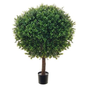 Artificial plant Boxwood tree TOM, natural trunk, 3ft/90cm, Ø 28"/70cm