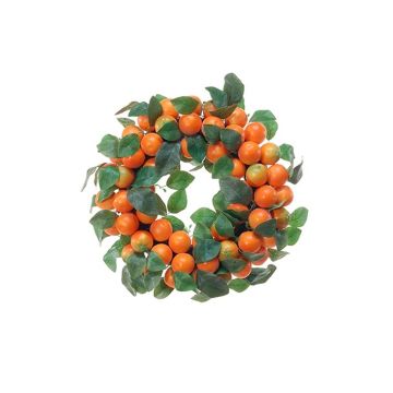 Decorative wreath KERRIE made of mandarins, orange, Ø 12"/30cm Decorative wreath KERRIE made of mandarins, orange, Ø 12"/30cm