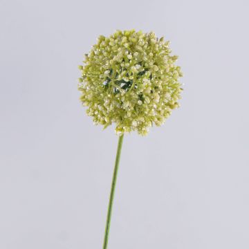 Artificial Allium HELLA, glitter, cream-green, 30"/75cm, Ø4.3"/11cm
