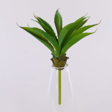 Artificial agave UNATHI on spike, green, 10"/25cm