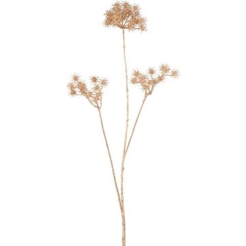 Artificial wild carrot branch ZAHLERY, gold, 33"/85cm