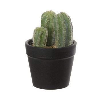 Decorative columnar cactus NIENA, planter, green, 3.9"/10cm