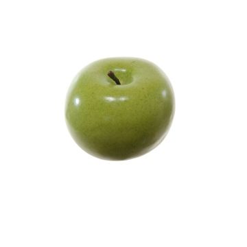 Plastic fruit Apple AILIM, green, 2.4"/6cm, Ø 2.6"/6,5cm