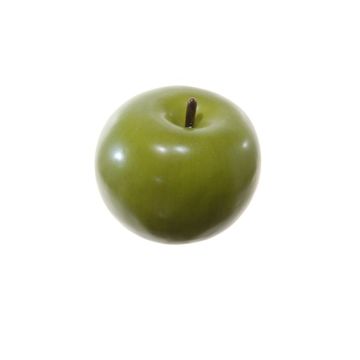 Artificial fruit Apple AKIMO, green, 2.4"/6cm, Ø 2.6"/6,5cm