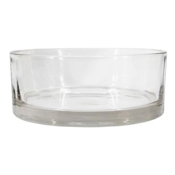 VERA OCEAN glass snack bowl, clear, 8 cm, Ø20 cm