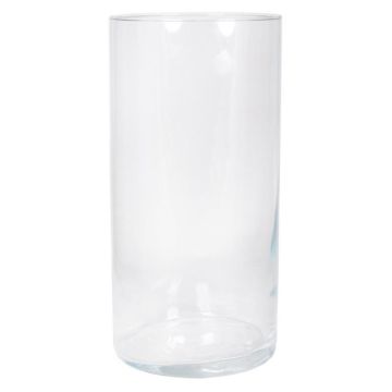 SANYA OCEAN flower vase, glass, cylindrical, clear, 40cm, Ø19cm