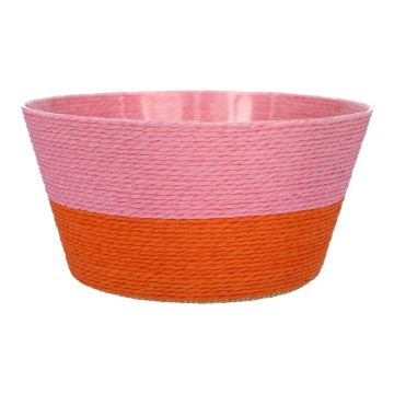 NERIONKO DUO plant basket, pink-orange, 10cm, Ø19cm