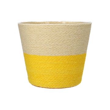 NERIONKO DUO plant basket, beige-yellow, 13cm, Ø15.5cm NERIONKO DUO plant basket, beige-yellow, 13cm, Ø15.5cm