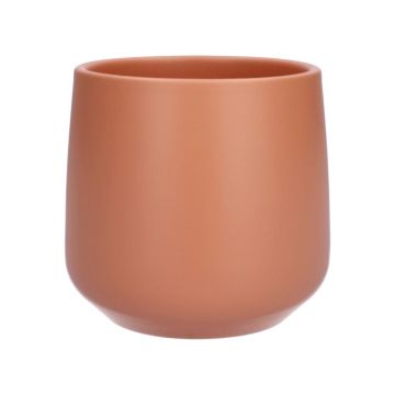 ZIOKA ceramic flower pot, matt terracotta, 15.8 cm, Ø18 cm