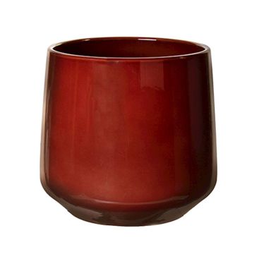 ZIOKA ceramic flower pot, merlot red, 26cm, Ø29cm